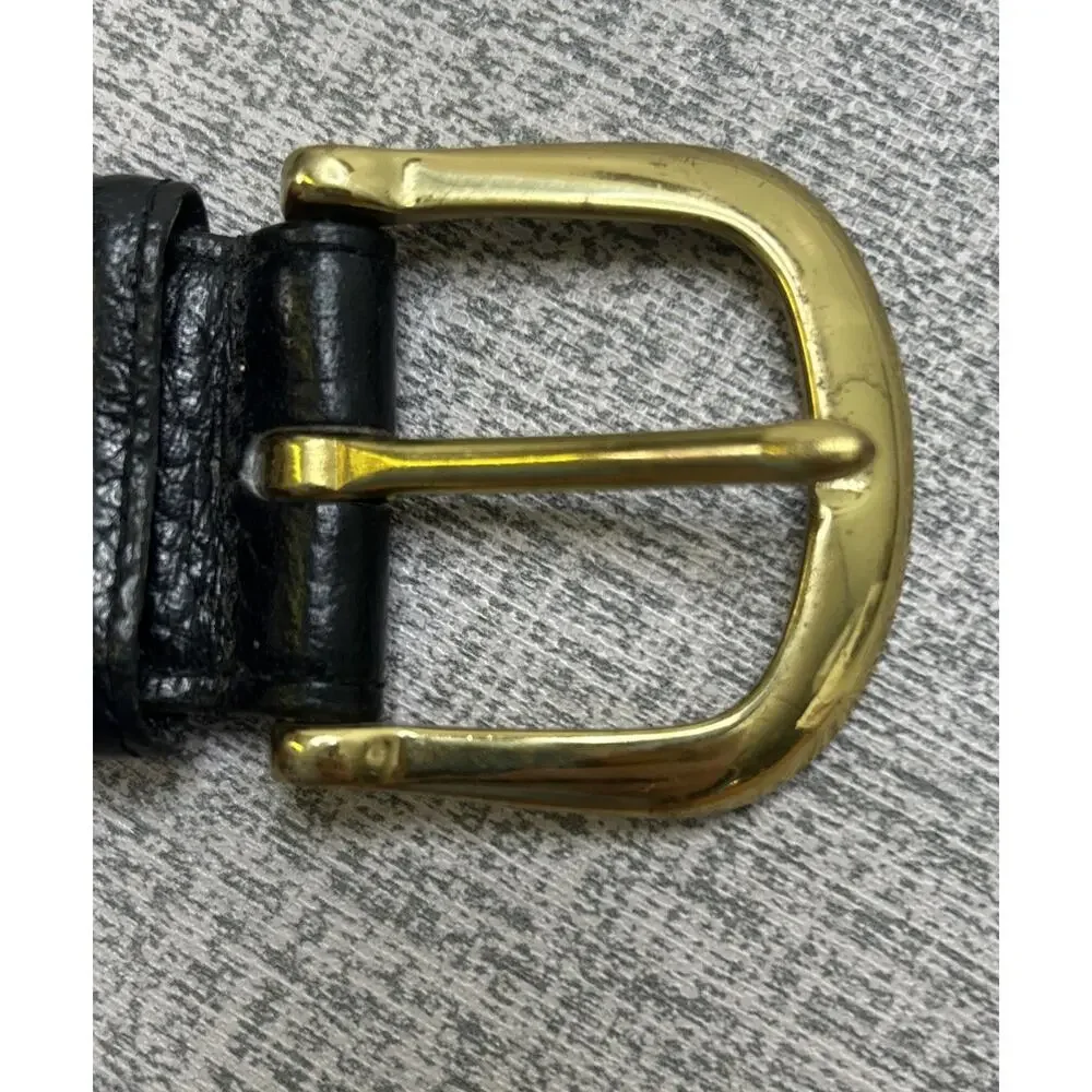 COACH Water Buffalo Leather Belt 34” Black 1.5